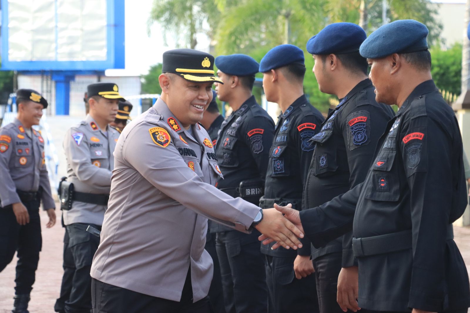 Polres Dumai Lepas 30 Personel Brimob